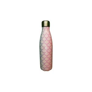 BOTELLA ACERO 500ML CON TAPA A ROSCA ESCAMAS / ANIMAL PRINT