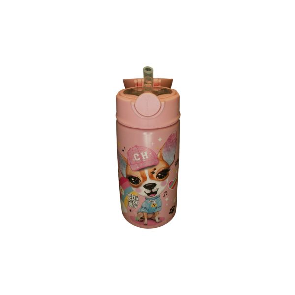BOTELLA INFANTIL ACERO C/PICO SILICONA CHIMOLA - Imagen 2