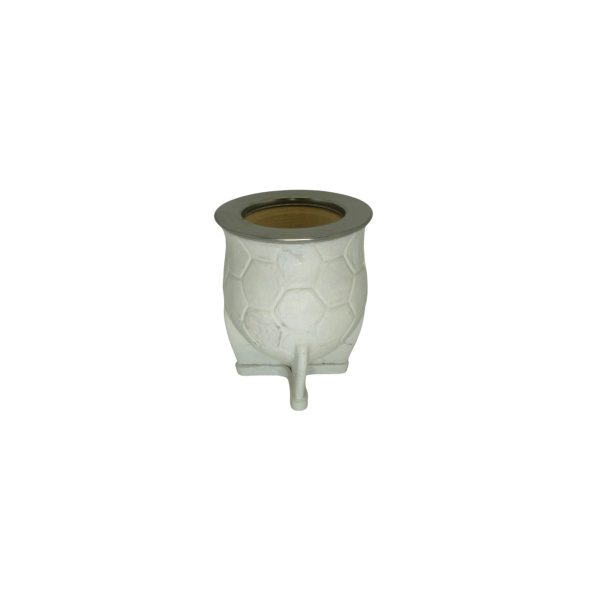 MATE CAMIONERO ACERO LISO Y CUERO TALLADO - Imagen 6