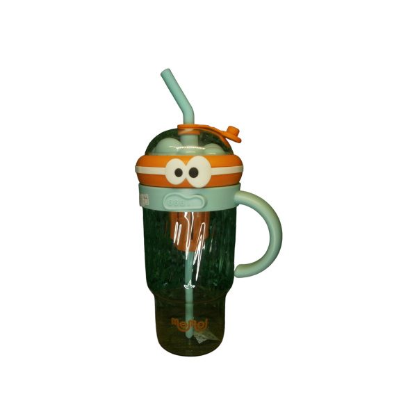 VASO PLASTICO CON ASA, INFUSOR Y SORBETE OJITOS - Imagen 4