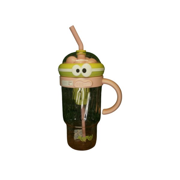 VASO PLASTICO CON ASA, INFUSOR Y SORBETE OJITOS - Imagen 3