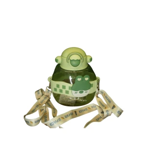 BOTELLA INFANTIL PLASTICO TIPO CANTIMPLORA CON CORREA 850ML