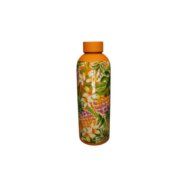 BOTELLA ACERO 500ML CON TAPA A ROSCA FLORES - Imagen 2