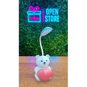 LAMPARA INFANTIL OSO / CONEJO CON CORAZON