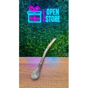 BOMBILLA MINI DE ALPACA PICO DE REY DORADO