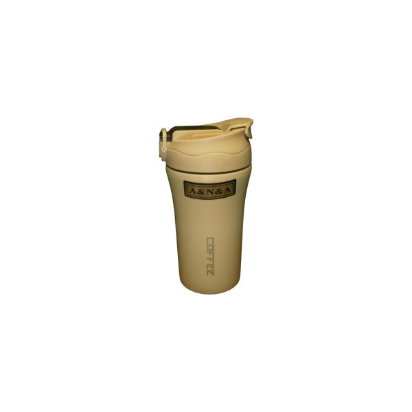VASO TERMICO ACERO DOBLE PICO NEGRO / BLANCO - Imagen 2
