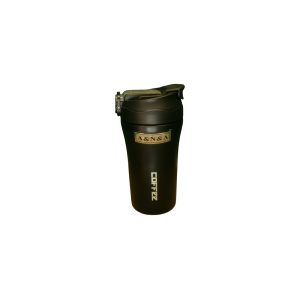 VASO TERMICO ACERO DOBLE PICO NEGRO / BLANCO