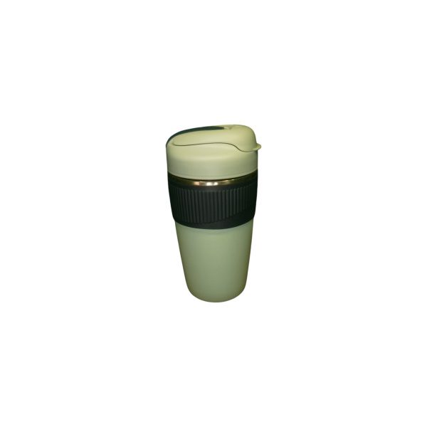 VASO TERMICO ACERO C/AGARRADERA DE GOMA Y DOBLE PICO PASTEL - Imagen 2