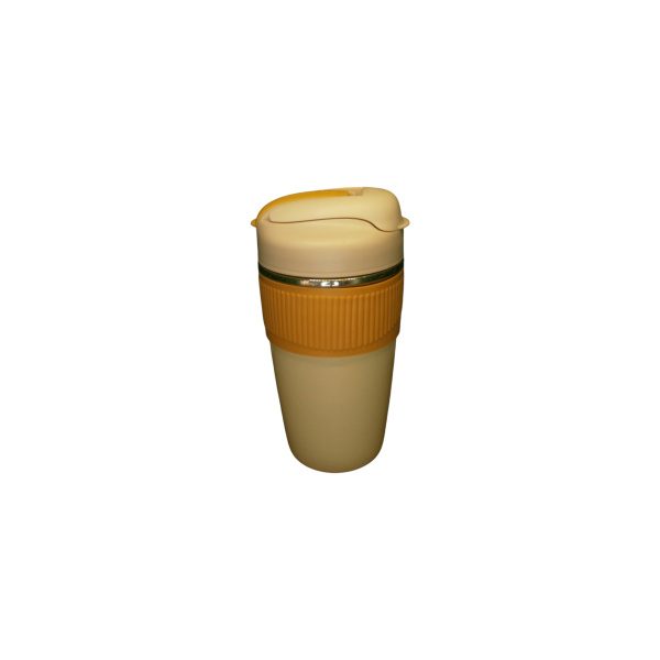 VASO TERMICO ACERO C/AGARRADERA DE GOMA Y DOBLE PICO PASTEL