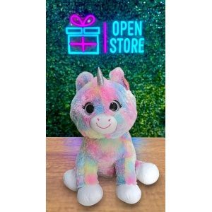 PELUCHE UNICORNIO MULTICOLOR GRANDE
