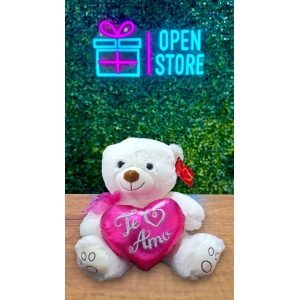 PELUCHE OSO 12" CON CORAZON (43028)