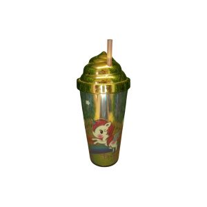 VASO ACRILICO UNICORNIO TAPA HELADO