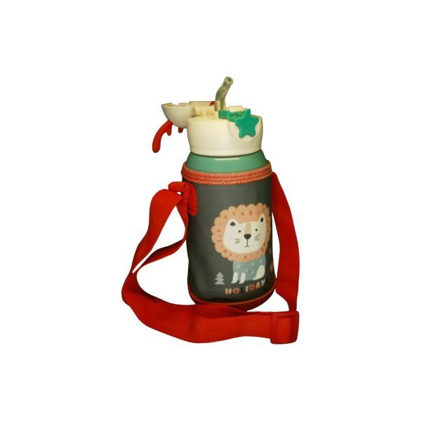 BOTELLA INFANTIL ACERO C/CORREA Y FUNDA - Imagen 2
