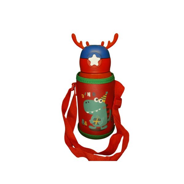 BOTELLA INFANTIL ACERO C/CORREA Y FUNDA - Imagen 3