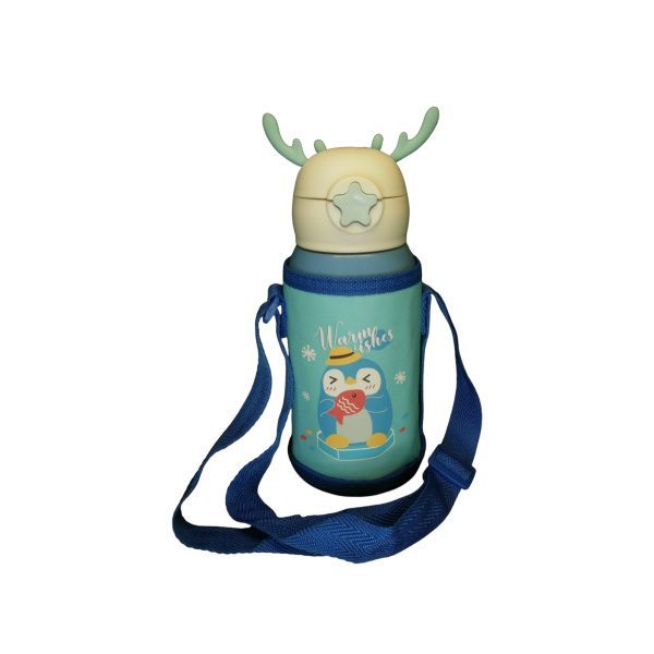BOTELLA INFANTIL ACERO C/CORREA Y FUNDA - Imagen 4
