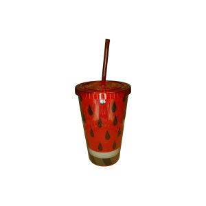 VASO ACRILICO LAMINA SANDIA