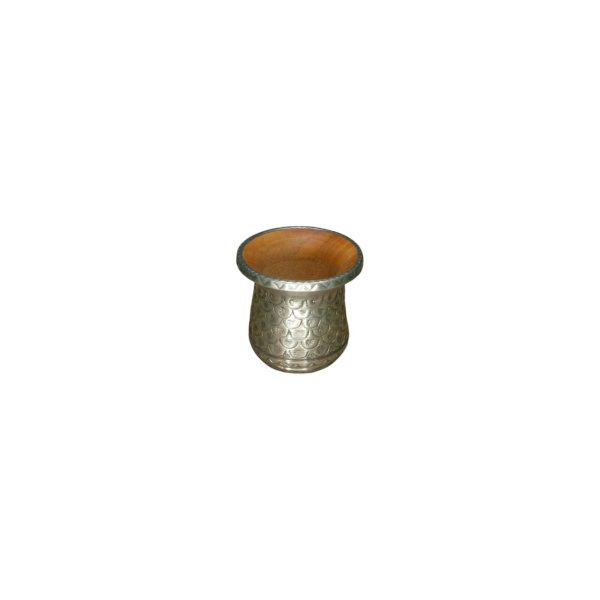 MATE QUEBRACHO CON CARCASA ALUMINIO CINCELADO GRANDE
