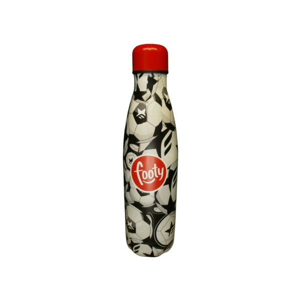 BOTELLA ACERO 500ML ENGOMADA FOOTY C/TAPA A ROSCA - Imagen 2