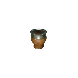 MATE IMPERIAL ALGARROBO ALPACA CINCELADA