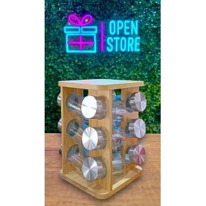 ESPECIERO GIRATORIO MADERA X12