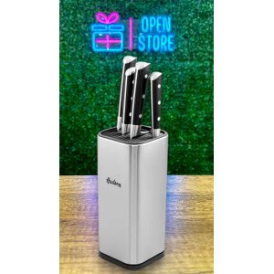 SET CUCHILLAS X4 + SOPORTE ACERO HUDSON