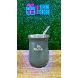 MATE ACERO + BOMBILLA ACERO STANLEY (REPLICA)