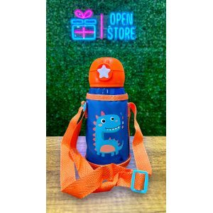 BOTELLA INFANTIL ACERO CON DOBLE TAPA
