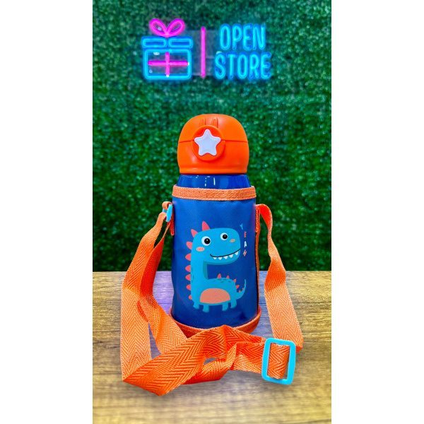 BOTELLA INFANTIL ACERO CON DOBLE TAPA