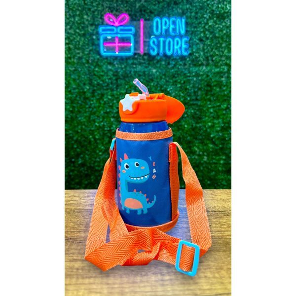BOTELLA INFANTIL ACERO CON DOBLE TAPA - Imagen 2
