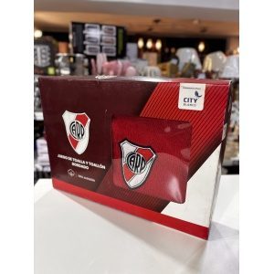JUEGO DE TOALLA Y TOALLON BOCA / RIVER