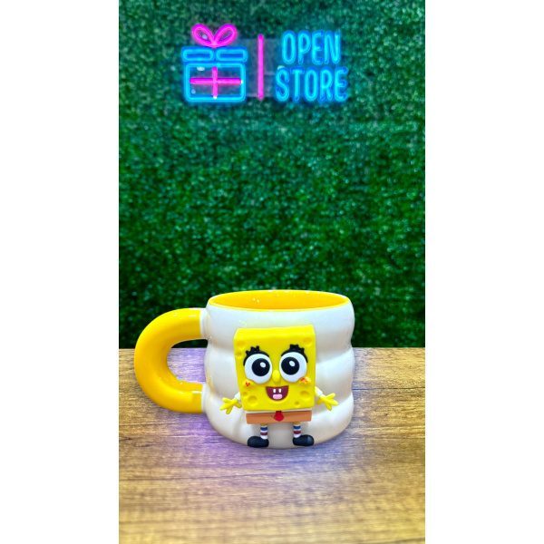 TAZA BOB ESPONJA / PATRICIO CON IMAN