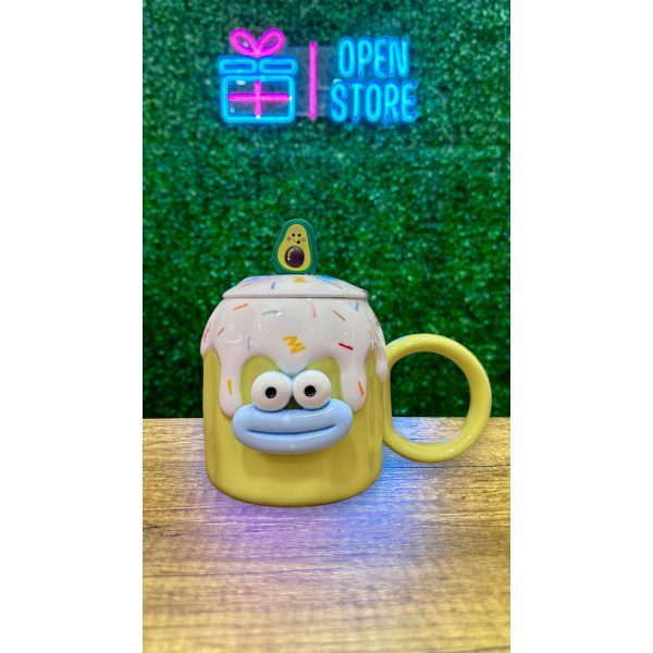 TAZA CON CUCHARA Y TAPA PALTA / FRUTILLA - Imagen 2