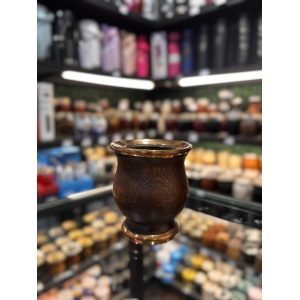 MATE DE ALGARROBO CON VIROLA DE COBRE