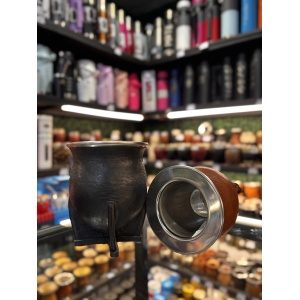 MATE CAMIONERO CON VIROLA DE ACERO LISA E INTERIOR DE ACERO