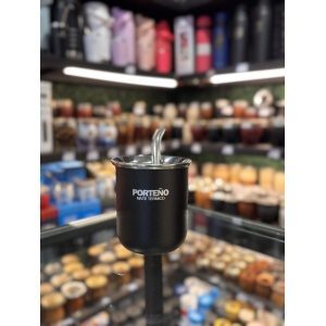 MATE ACERO PORTEÑO C/BOMBILLA Y PACKAGING