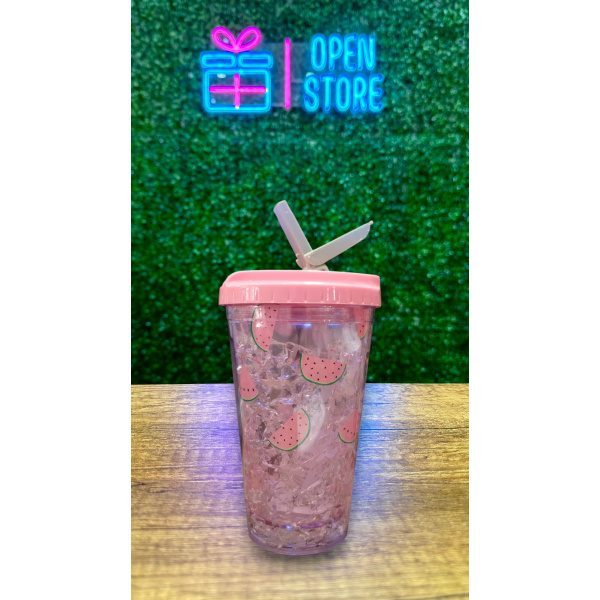 VASO ACRILICO CON GEL FRUTAS - Imagen 4
