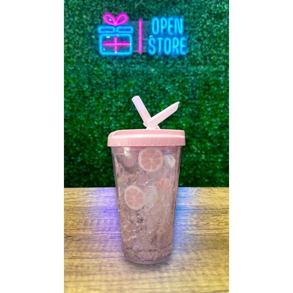 VASO ACRILICO CON GEL FRUTAS - Imagen 2