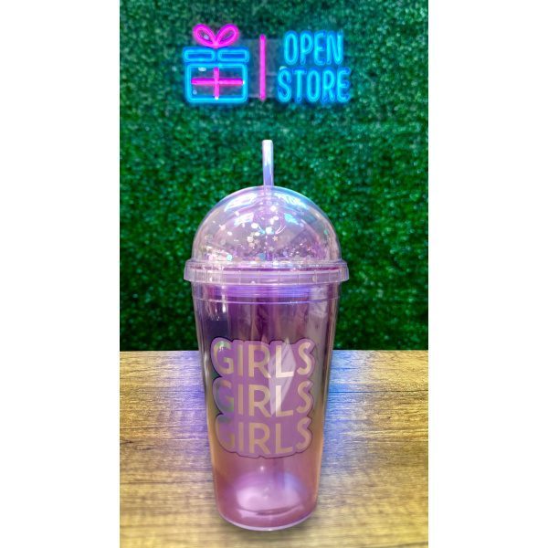 VASO ACRILICO LAMINA TORNASOLADA GIRLS - Imagen 2
