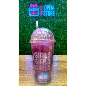 VASO ACRILICO LAMINA TORNASOLADA GIRLS