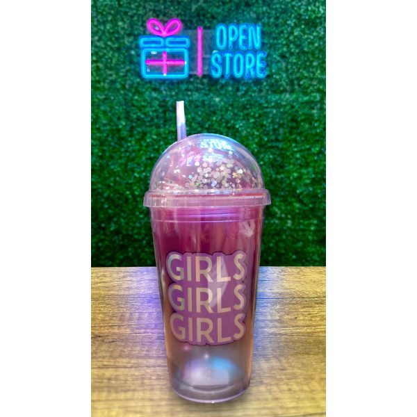 VASO ACRILICO LAMINA TORNASOLADA GIRLS