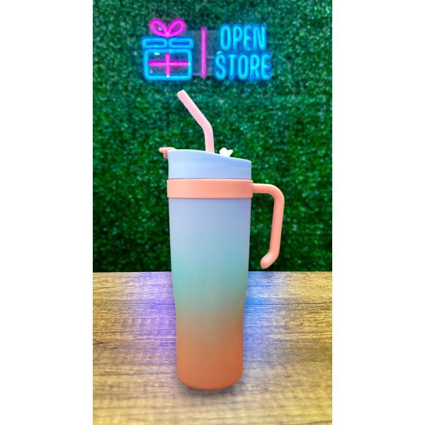 VASO PLASTICO TIPO QUENCHER 1.2L DEGRADE TRENDY - Imagen 2