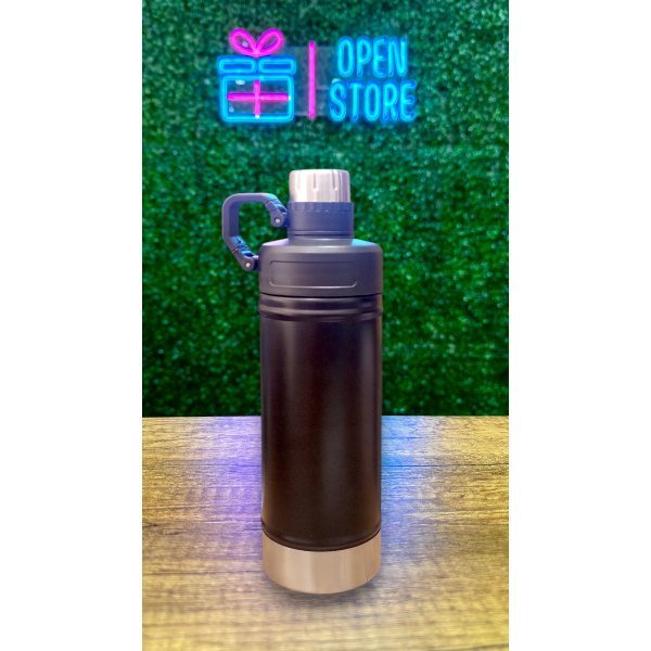 BOTELLA ACERO CON TAPA A ROSCA 500ML METALIZADA RODAX