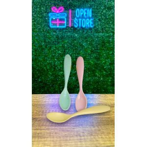 CUCHARA PLASTICO PASTEL