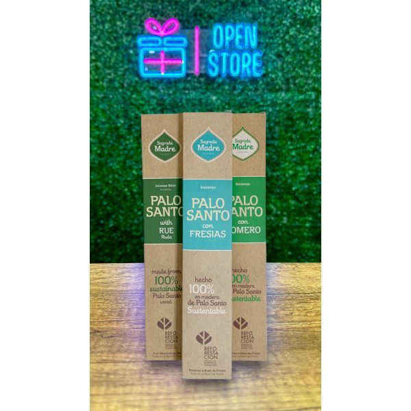 SAHUMERIO CAJA X8 PALO SANTO C/... SAGRADA MADRE
