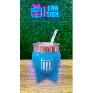 MATE PAMPA XL FUTBOL VIROLA ACERO (RACING)