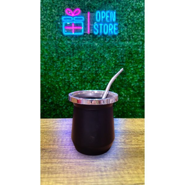 MATE PLASTICO TERMICO C/BOMBILLA EN CAJA PARY / MOLA