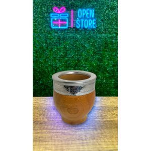 MATE IMPERIAL ALGARROBO ACERO LISO