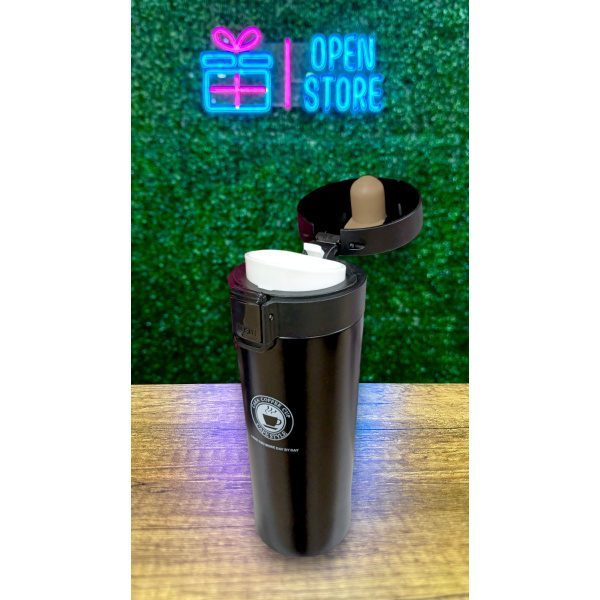 VASO TERMICO ACERO C/TRABA (NEGRO - FUCSIA) - Imagen 2