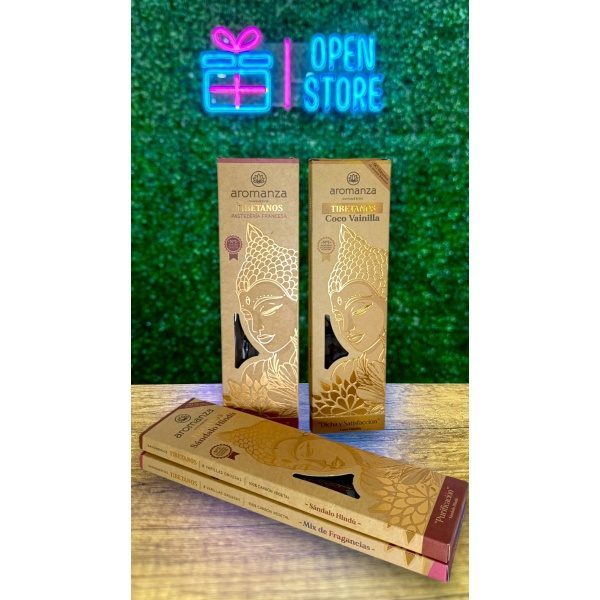 SAHUMERIO CAJA X8 TIBETANOS AROMANZA