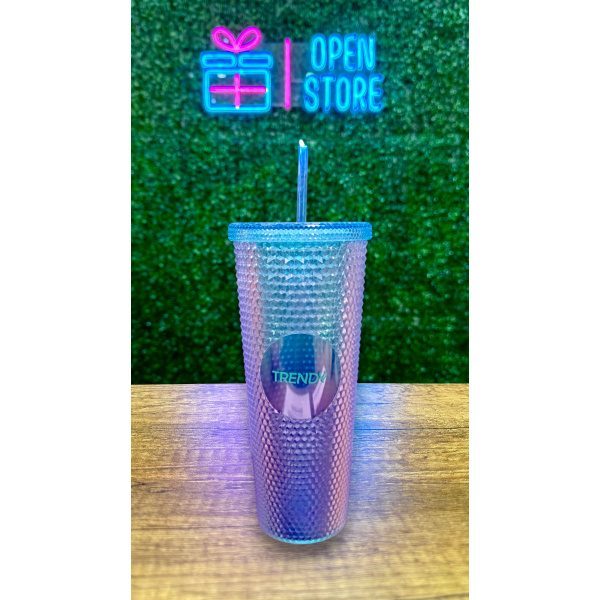 VASO ACRILICO XL ROMBOS TRENDY